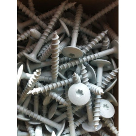 Træbetonskruer Hvid 4,5 x 45 mm Torx 100 stk.