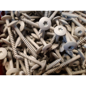 TræbetonSkruer Lys Grå Ral 1015 - 4,6x45 mm 250 Stk. Restparti