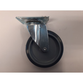 Hjul m/ Drejegaffel 100x25 mm