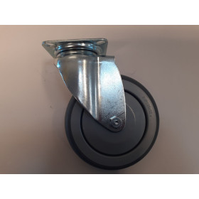 Hjul m/ Drejegaffel 125x32 mm