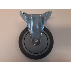 Hjul m/ Fast Gaffel 125x30 mm