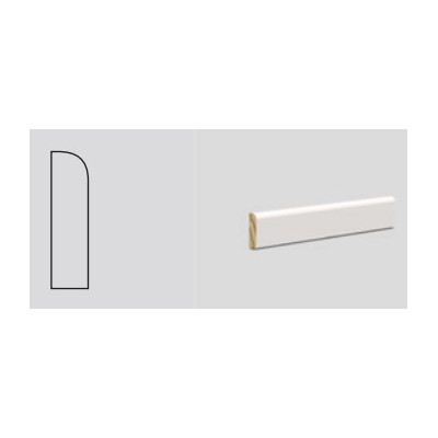 Forkantliste Hvidmalet Fyrretræ 5 X 33 mm pr. m. 13,00 kr.