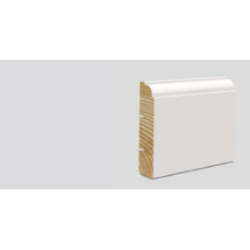 Fodpanel Antik Hvidmalet Fyrretræ 15x70 mm pr. m. 25,00 kr.