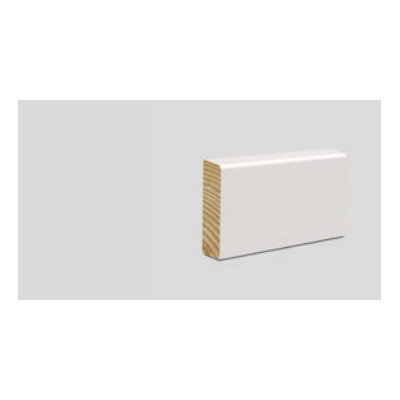 Fodpanel Glat Hvidmalet Fyrretræ 14x65 mm Pris Pr. m. 20 Kr.
