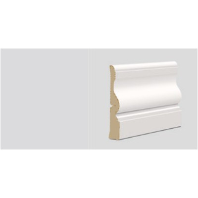 Indfatning Antik Hvidmalet MDF 16x91 mm pr. m. 19 kr.