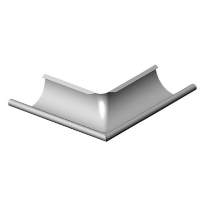 ARECO Aluzink Udvendig Gering 125 mm - 90° Aluzink