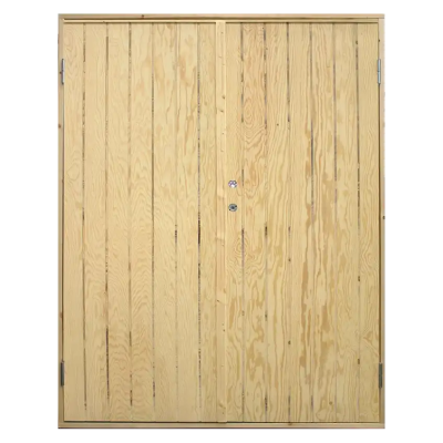 Udhusdør dobbelt 150x190