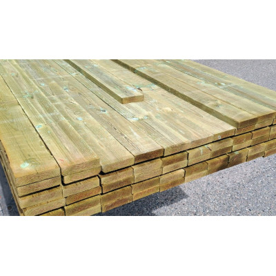 25x100 mm Trykimprægneret Brædder Pr. m. 13,95 Kr.