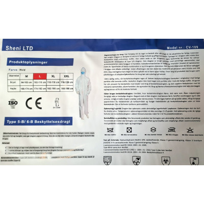 Engangsdragter Sheni LDT Type 5-6/6-b