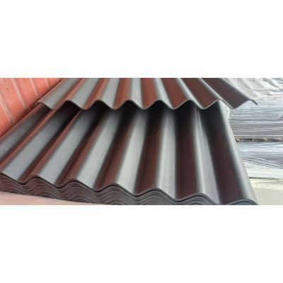 Tagplade S6 sortblå fuldkantet - Top til top 150 mm - 108x122 cm