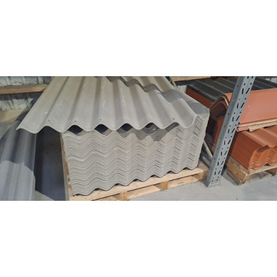 Tagplade S6 (B6) grå palle/50 stk. Fuldkantet 108x122 cm - 99 kr. stk.