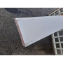 Fodpanel i hvidmalet fyrretræ 21 x 130 mm 2 Sortering malerfejl  - Pris pr.m. 28,00 kr.