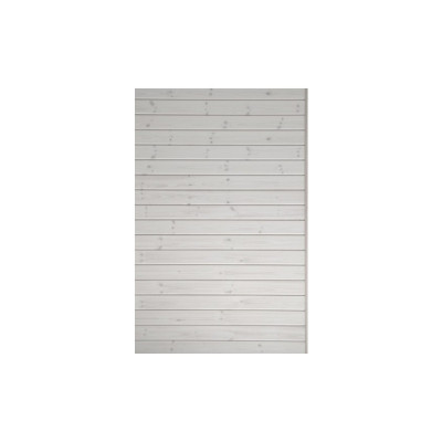 15x120 mm - 420 cm Profilbrædder gran hvid A.sortering uden endenot 2,77 m2/pk 129,- pr.m2.