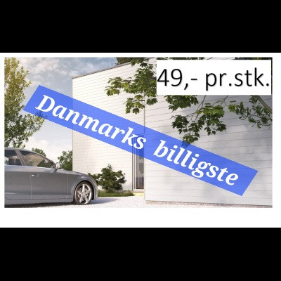 Facadebrædder 8 mm 20x240 cm Hvid - (5 stk/pk) sælges i hele pakker