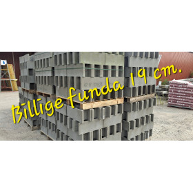 Fundablokke sekunda ca. 20x19x50 cm 1 pl.