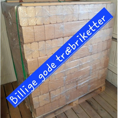 Briketter 960kg - alm. pæne fra Europa