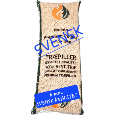 Træpiller 6 mm Norbio Premium 832 kg.