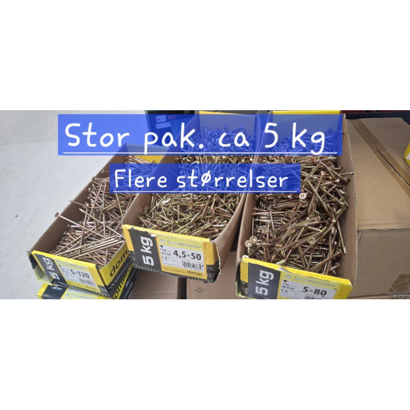 Stor Kasse Skruer