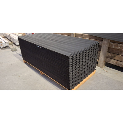 Bølge Tagplade Tjærepap - Sort 93x200 cm