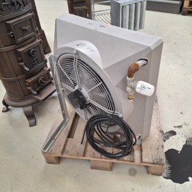 Kalorifer STOR grå. 20 kva. B.70 x.H.70 x D.40 cm  - Brugt