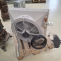 Kalorifer STOR grå. 20 kva. B.70 x.H.70 x D.40 cm  - Brugt