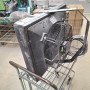 Kalorifer mellem SORT 20 kva. B.60 x.H.60 x D.40 cm - Brugt