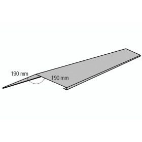 Stålplade Sort Rygning Type 1 250 cm